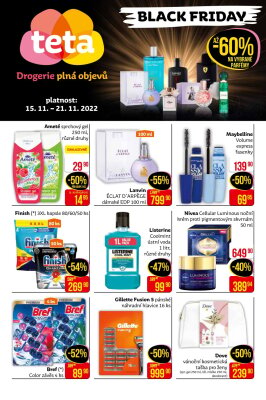 akční leták Teta drogerie 15.11.2022-21.11.2022