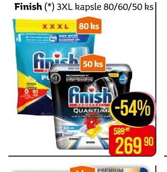 Finish (*) 3XL kapsle 80/60/50 ks