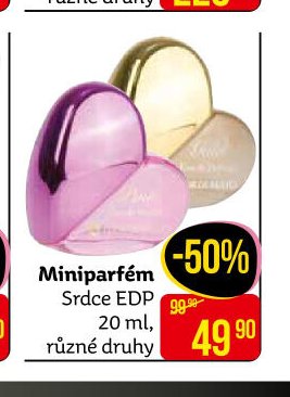 Miniparfém Srdce EDP 20 ml