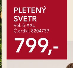 PLETENÝ SVETR