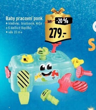 Dětský ponk s nářadím baby Clementoni