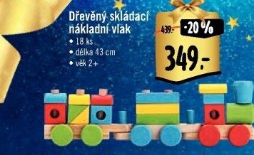 Dřevěný vláček Woody