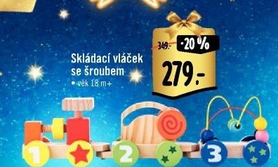 Dřevěný vláček Woody