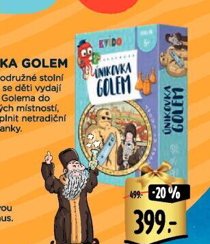 Hra Únikovka golem Kvído Albi