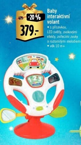 Interaktivní volant baby Clementoni