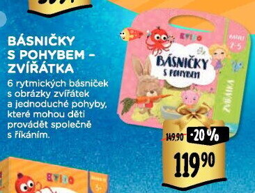 Kniha Básničky s pohybem Kvido Albi