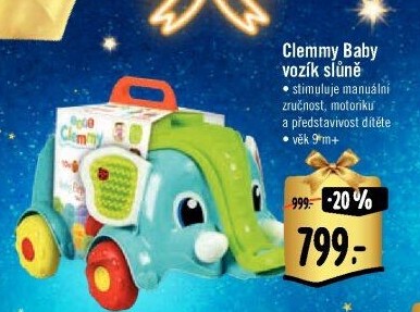 Vozík Clemmy baby Clementoni