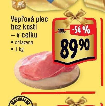 Vepřová plec bez kosti