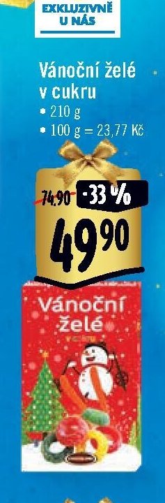 Vánoční želé v cukru