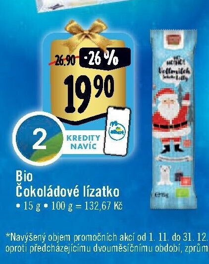 Bio Čokoládové lízátko