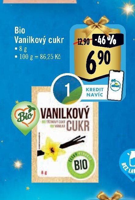 Bio Vanilkový cukr 8 g