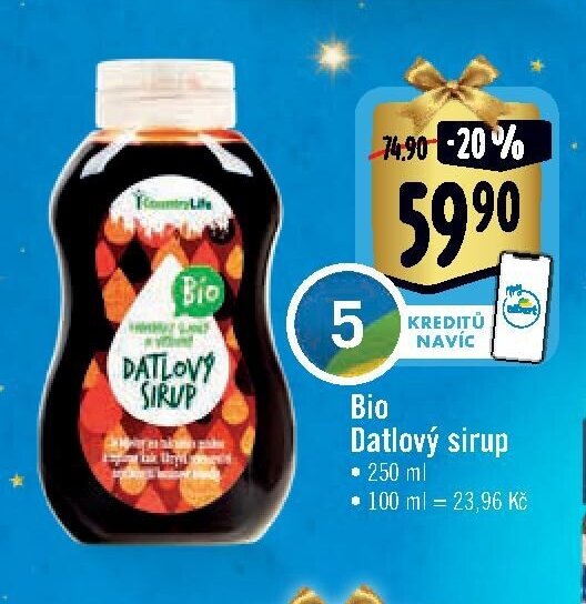 Bio Datlový sirup 250 ml