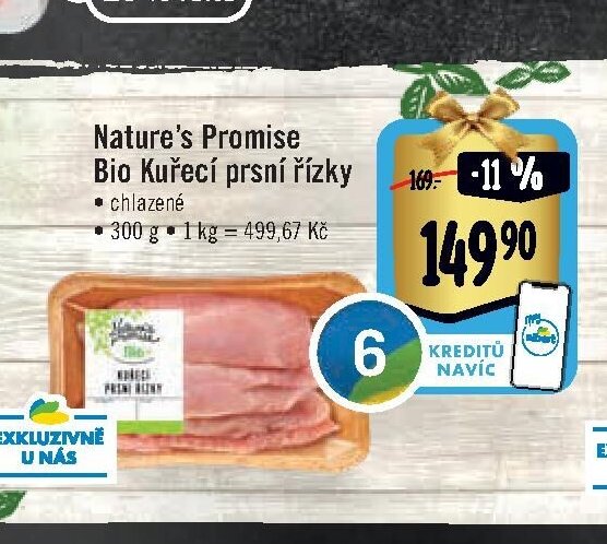 Nature's Promise Bio Kuřecí prsní řízky