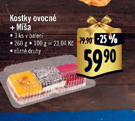 Kostky ovocné + Míša