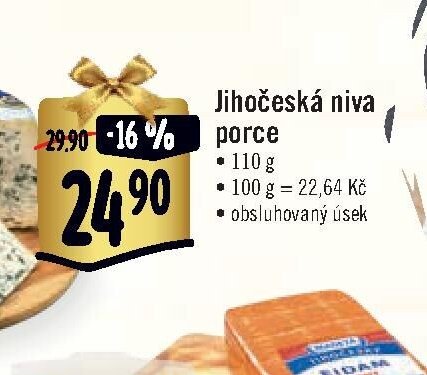 Jihočeská niva porce