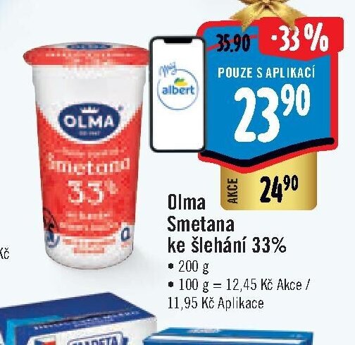 Olma Smetana ke šlehání 33%
