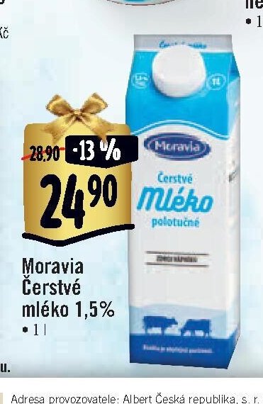 Moravia Čerstvé mléko 1,5%