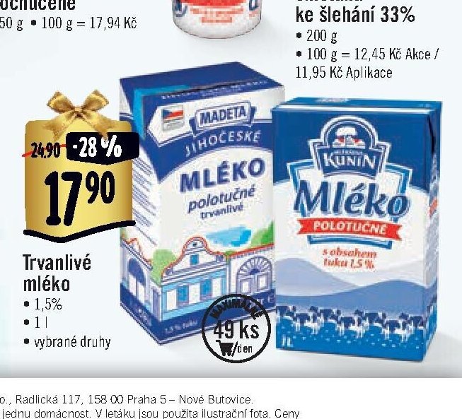 Trvanlivé mléko