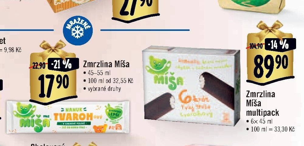 Zmrzlina Míša multipack