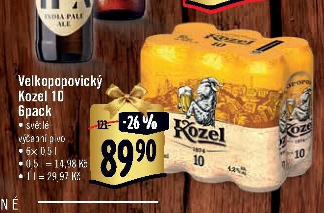 Velkopopovický Kozel 10 6pack