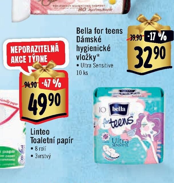 Bella for teens Dámské hygienické vložky