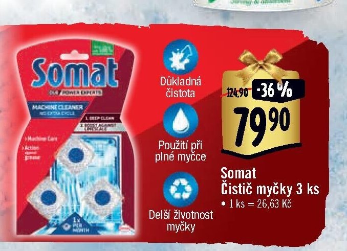 Somat Čistič myčky 3 ks