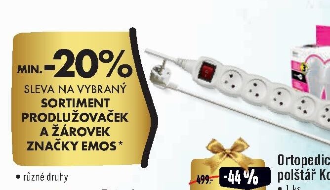 Prodlužovačky a žárovky EMOS