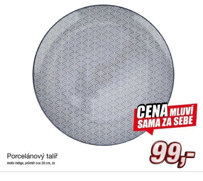 Porcelánový talíř