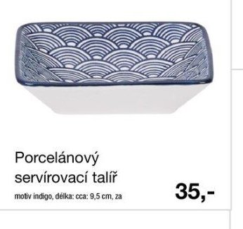 Porcelánový servírovací talíř