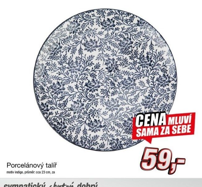 Porcelánový talíř