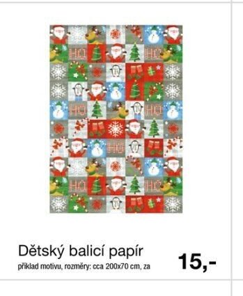 Dětský balicí papír