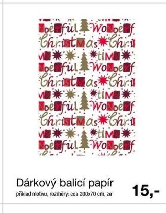Dárkový balicí papír
