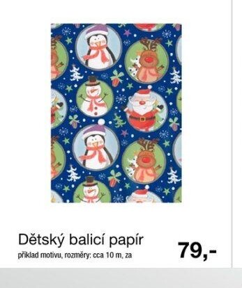 Dětský balicí papír