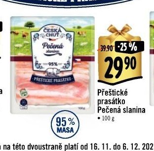 Přeštické prasátko Pečená slanina