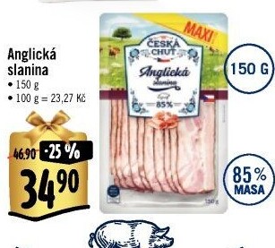 Anglická slanina Česká chuť