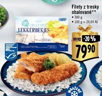 Filety z tresky obalované mražené Albert Heijn
