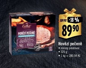 Hovězí pečeně Sous vide Albert Excellent