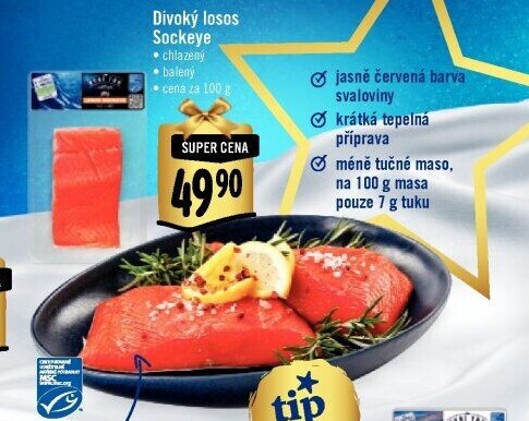 Losos divoký Sockeye Albert