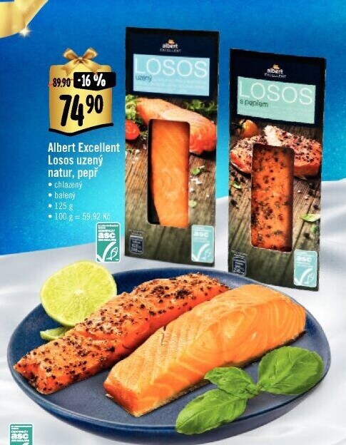 Losos uzený filet Albert Excellent