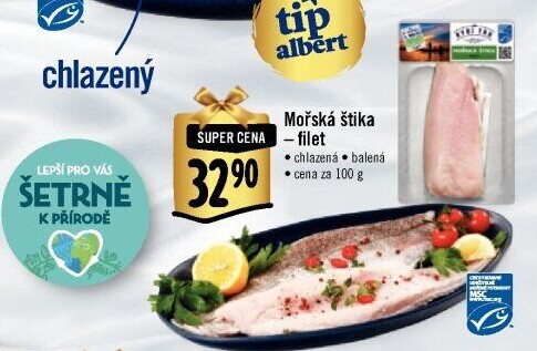 Mořská štika filety Albert