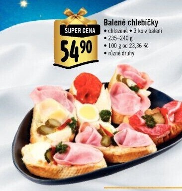 Obložený chlebíček