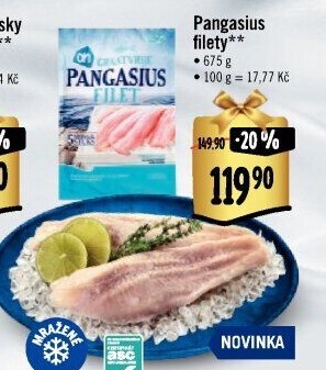 Pangasius filety mražený Albert Heijn