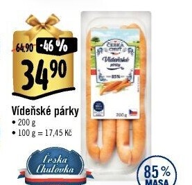 Párky vídeňské Česká chuť