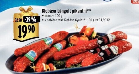 Pikantní klobása Lángolt