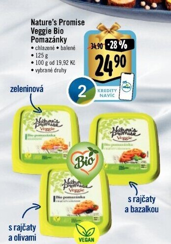 Pomazánky Veggie Bio Nature'