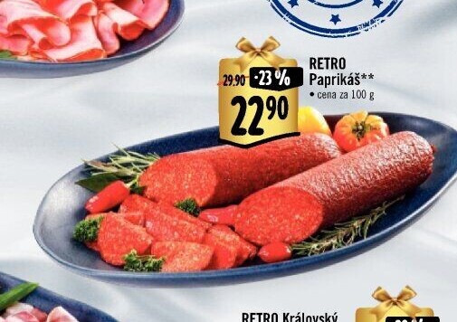 Salám Paprikáš Albert Retro