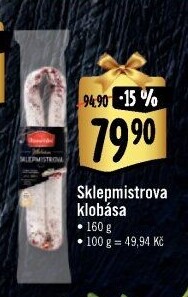 Sklepmistrova klobása Albertovo uzenářství