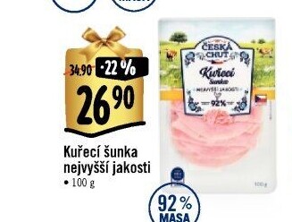 Šunka kuřecí nejvyšší jakosti Česká chuť