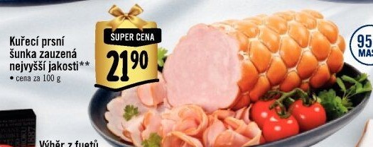 Šunka kuřecí prsní zauzená nejvyšší jakosti