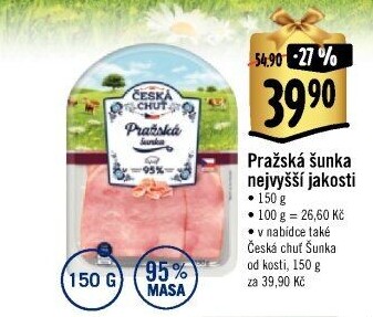 Šunka pražská nejvyšší jakosti Česká chuť